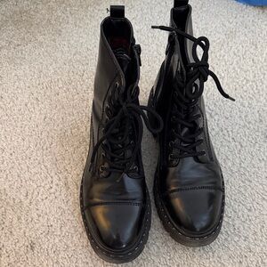 Black faux Leather women’s Boots